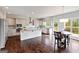 Modern kitchen boasting a large island, stainless steel appliances, and stylish backsplash at 5915 Langdale Chase # 16, Douglasville, GA 30135