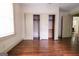 Spacious bedroom features hardwood floors and large closet at 2791 Pearl St, East Point, GA 30344