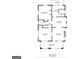 A detailed floor plan that shows the layout of a living room, bedrooms, and kitchen at 2791 Pearl St, East Point, GA 30344