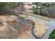 Overhead shot of a community playground, walking trail, and nearby tennis courts in a residential neighborhood at 220 Terrane Rdg, Peachtree City, GA 30269