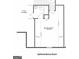 Bonus room floor plan with attic access, bathroom, and unfinished space at 6134 Se Linwood Dr, Covington, GA 30014