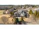 Aerial view of the estate showcasing its sprawling layout, pool, and lush surroundings at 300 Annelise Park Dr, Fayetteville, GA 30214