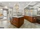 Beautiful kitchen featuring an oversized island, stainless steel appliances, and custom cabinetry at 300 Annelise Park Dr, Fayetteville, GA 30214