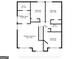 Detailed floor plan of the home's second floor, showcasing the layout of the bedrooms, bathrooms, and walk-in closet at 2561 Rainover Ct, Decatur, GA 30034