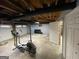 Unfinished basement area with exercise equipment and ample open space at 3370 Creek Hollow Dr, Marietta, GA 30062