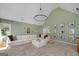 Bright living room featuring a high ceiling, recessed lighting, and views into the entry at 1000 Maria Dr, Mcdonough, GA 30253