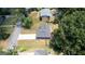 The aerial shows a traditional brick home with a driveway, mature trees, and backyard at 3216 Pheasant Dr, Decatur, GA 30034