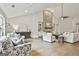 Spacious living room with stone fireplace, hardwood floors, and comfortable seating at 110 Warren Way, Fayetteville, GA 30215