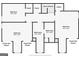 Floorplan showing the dimensions of multiple bedrooms and bathrooms at 6360 Brookline Ct, Cumming, GA 30040