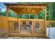 Cozy gazebo featuring seating, offering an inviting outdoor space and privacy at 317 Lucan Way, Riverdale, GA 30274