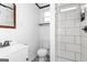 Nicely renovated bathroom with updated sink and walk-in shower at 1616 Park Ne St, Conyers, GA 30012