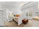 Charming bedroom features a tray ceiling, and neutral carpeting at 155 Stayman Park, Fayetteville, GA 30215