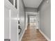 Entryway with luxury vinyl plank flooring and white trim at 10 Last St, Moreland, GA 30259