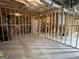 Unfinished basement featuring wood framing and concrete floor, offering customization potential at 306 Oakwind Way, Canton, GA 30114