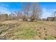 Open grassy yard with sparse trees and a glimpse of a cozy home, perfect for enjoying nature and tranquility at 5700 Mount Zion Rd, Waco, GA 30182