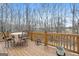 Outdoor wooden deck overlooking the backyard, perfect for enjoying nature view at 190 Bridgemill Dr, Hampton, GA 30228