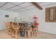 Basement area with a bar made of stone and a popcorn machine at 677 Gum Creek Rd, Oxford, GA 30054