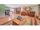 Open layout living room with a view of the kitchen creates a spacious and welcoming feel at 677 Gum Creek Rd, Oxford, GA 30054