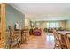 Spacious living room adjacent to the kitchen at 677 Gum Creek Rd, Oxford, GA 30054