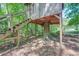Unique custom treehouse featuring sturdy construction and an adventurous design at 677 Gum Creek Rd, Oxford, GA 30054
