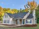 Charming single-Gathering home featuring light siding, blue shutters, stone accents, and a well-manicured lawn at 124 Williams Blf, Mcdonough, GA 30252