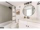 Updated bathroom with modern vanity, shower, and stylish fixtures at 3529 Essex Ave # 75, Atlanta, GA 30339
