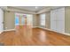 Finished basement area featuring hardwood floors and neutral paint at 1654 Summersweet Ln, Dacula, GA 30019