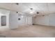 Spacious basement with carpet flooring, white walls, and recessed lighting in the ceiling at 825 Sugar Creek Se Way, Conyers, GA 30094