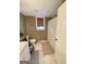 Functional bathroom featuring a toilet, shower with curtain, and vanity at 848 Still Rd, Lawrenceville, GA 30045