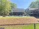 A swimming pool is framed by landscaped gardens, and a covered porch at 848 Still Rd, Lawrenceville, GA 30045