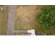 An aerial shot of the yard with grass, showcasing the available outdoor space of the property at 5865 Vernier Dr, Atlanta, GA 30349