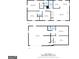 Detailed floorplan showcasing layout of a two-story home with dimensions at 6255 James Rd, Austell, GA 30168