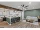 Spacious living room featuring a modern kitchen island and stylish furnishings at 2378 Green Forrest Dr, Decatur, GA 30032