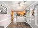 View of the open-concept kitchen and breakfast bar with nice cabinets at 149 Crown Oaks Dr, Stockbridge, GA 30281