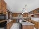 Well-equipped kitchen featuring ample countertops, stainless steel appliances, and a functional center island at 114 Mcbride Rd, Fayetteville, GA 30215