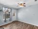 Bright dining area with ceiling fan, and a view to the backyard at 255 Brandon Ridge Cir, Stockbridge, GA 30281