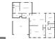 Detailed floor plan showcasing layout with primary suite, kitchen, living spaces, and garage at 10067 Freeman Ct, Jonesboro, GA 30236