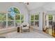 Sun-filled sitting area with large windows and comfortable armchair provides serene place for relaxation at 1500 Royce Dr, Locust Grove, GA 30248