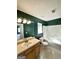Well-lit bathroom with a tub-shower combo, a vanity, and classic fixtures at 187 London Dr, Mcdonough, GA 30253