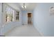 Light and airy dining room with large bay window and tile flooring at 135 Flat Creek Ct, Fayetteville, GA 30214