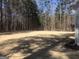 Wide view of backyard reveals a level lot, mature trees, and new construction in an exclusive community at 85 Crabapple Ridge Dr, Oxford, GA 30054