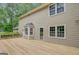 Spacious deck with exterior door and bay window at 175 Ashley Dr, Fayetteville, GA 30214