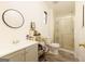 Clean bathroom features a shower, vanity, and modern fixtures at 105 Woodfield Rd, Covington, GA 30014