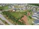 Aerial view of a new neighborhood featuring luxurious homes and lush green landscaping at 104 Conway St, Peachtree City, GA 30269
