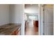 Kitchen view shows stainless appliances and island at 104 Conway St, Peachtree City, GA 30269