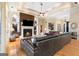 Spacious living room with fireplace, hardwood floors, and modern decor at 1198 Elliot Rd, Mcdonough, GA 30252