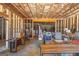 Unfinished basement area provides ample space with exposed ceiling, allowing for creativity in design and development at 624 Bexley Rd, Moreland, GA 30259