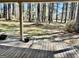 Inviting covered front porch featuring wood flooring, columns, and a serene view of the front yard at 230 White Rd, Fayetteville, GA 30214