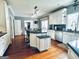 Spacious kitchen with a center island, stainless appliances, and lots of cabinets at 114 Rolling Grn, Peachtree City, GA 30269