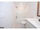 Bathroom featuring shower-tub combination, white fixtures, and tiled floors at 296 Beavers Rd, Grantville, GA 30220